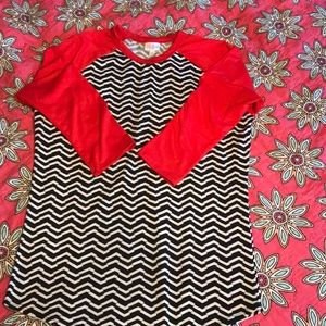 Lularoe baseball tee twin peaks size medium